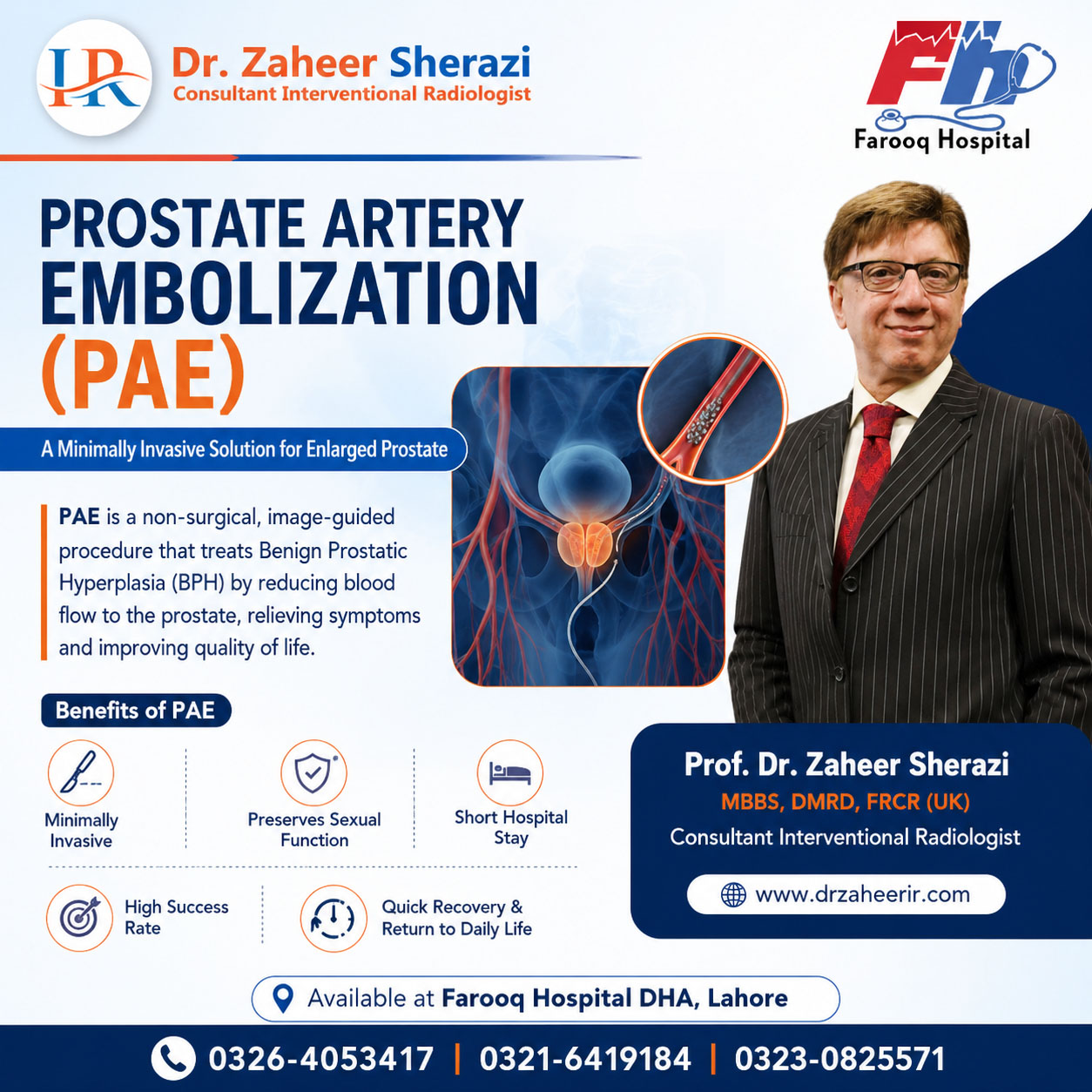 Piles Cure by Angiography and Embolization - Dr Zaheer Sherazi Interventional Radiologist - Farooq Hospital DHA Lahore - 3